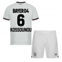 Camisa de time de futebol Bayer Leverkusen Odilon Kossounou #6 Replicas 2º Equipamento Infantil 2023-24 Manga Curta (+ Calças curtas)